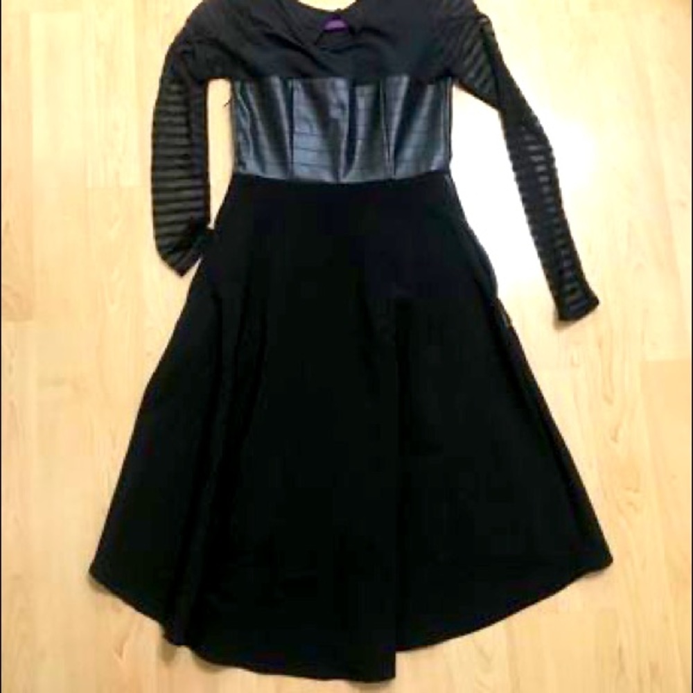 Practically New Kylo Ren Star Wars black leatherette dress